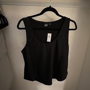 Gap Satin Black tank | Size Petite Medium